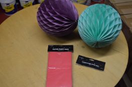 *Purple & Blue Honeycomb Paper Balls, and a Quanti