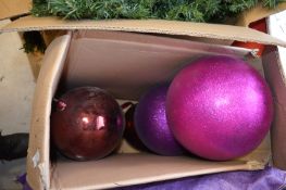 *Box of Large Christmas Baubles