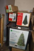 *Four Assorted Christmas Trees (2x 6ft, and 2x 4ft