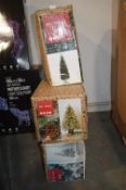 *Three Assorted Christmas Trees (2x 4ft, and1x 6ft