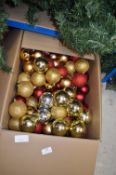 *Box of Mixed Christmas Baubles