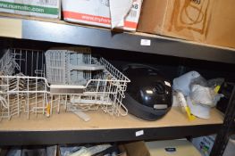 *Shelf of Power Sonic Vacuum, Dishwasher Tray, and