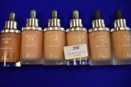 Six Dior Nude Air Foundations