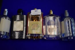 Five Bottles of Assorted Fragrances