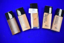 Five Dior Forever Undercover 24 Hour Full Coverage