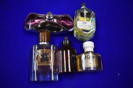 Five Bottles of Assorted Fragrances