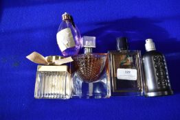 Five Bottles of Assorted Fragrances