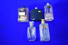 Five Bottles of Assorted Fragrances