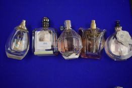 Five Bottles of Assorted Fragrances