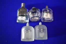 Five Bottles of Assorted Fragrances