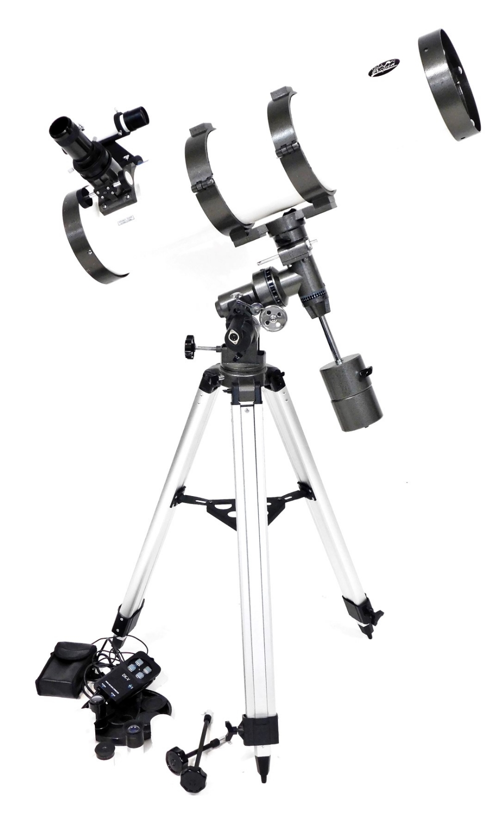 An Aspen astrological telescope and tripod.