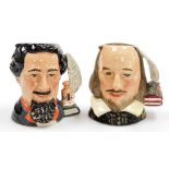 Two Royal Doulton character jugs, Charles Dickens D6901, limited edition number 1454, and