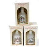 Three Bells Whisky decanters, to commemorate the wedding of HRH Prince Charles to Lady Diana