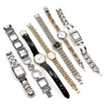 A group of lady's dress watches, to include Rotary, some fashion watches, etc.