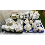 Various part tea wares, to include Colclough Linden pattern, Stanley, Royal Albert Braemar, a