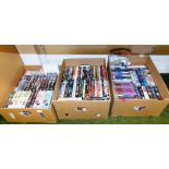 Various DVDs, VHSs, etc., to include Fawlty Towers, Red Dwarf, Auf Wiedersehen Pet, Ghost Busters