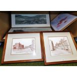 A group of hunting related prints, to include the Belvoir at Knipton, limited edition signed in