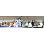 Decorative china and effects, etc., to include Pendelfin, Wade Tom and Jerry figures, Continental
