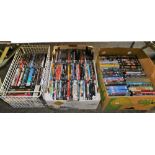 Various VHS tapes, DVDs, etc., to include I Love You Man, Star Trek Voyager, Vantage Point, The