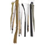 Various fishing rods, a Drennan 13ft Waggler, Silstar GT Match Picker 3587-260, Milbro, etc. (a quan