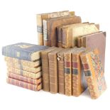 Various books, bindings, leather marble bindings, etc., Johnson the Fairfax Correspondence volumes 1