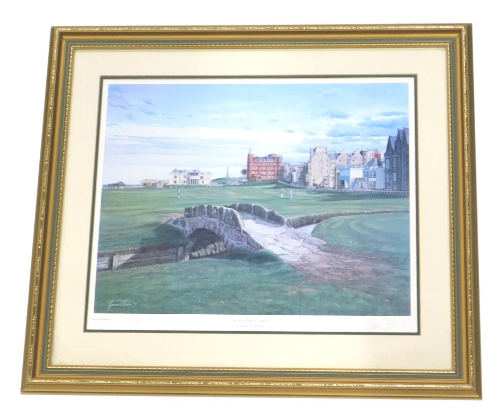 Graeme W Baxter (20thC). The Old Course St Andrews, artist signed limited edition print, 165 of 850,