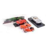 Various diecast Atlas Editions, 1939 Jaguar SS-100 Roadster, Signature Edition, 3cm high, various ot