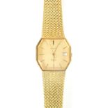 An Avia gentleman's quartz wristwatch, with 3cm wide octagonal face, baton pointers and numerals and