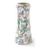 An early 20thC Coronaware Rosetta pattern vase, transfer printed with flowers, 23cm high.