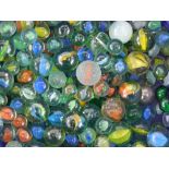 Various marbles, multicoloured, large size, swirl patterns etc. (a quantity)