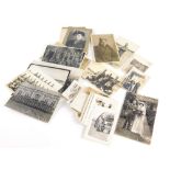Photographs and postcards, early 20thC and later showing soldiers WRAF/WW1/WW2, 10cm x 14cm, etc. (a