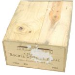 Wine, Rocher Belle Vue Figeac Saint-Emilion Grand Cru 2000, in unopened pine case. (12 bottles)