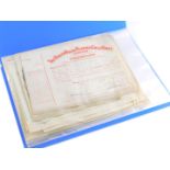 Various letterheads, vintage, share certificates, various other vintage letters, the Premier Oil Lim