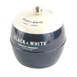 A Black and White Scotch Whisky advertising ice box, 20cm high.