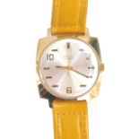 A gentleman's Poljot seventeen jewel wristwatch, with Arabic and baton numerals, 3cm diameter face a