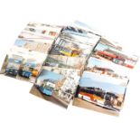 Various photographs of buses with details, circa 1980, to include Midwest, etc., 10cm by 15cm. (a qu