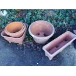 Various plant pots.