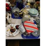 Cake stand, glassware, decorative china and effects, bowls, etc. (a quantity)