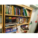 Various books, videos, hardback, non fiction, travel, bindings, On The Buses, various travel books,