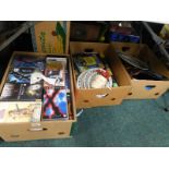 DVDs, household china and effects, hard back books, travel books, etc. (a quantity)