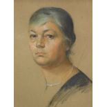 Franz Villaz (20thC School). Portrait of a lady, pastel, indistinctly signed and dated (19)31, 54cm