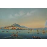 La Pira (19th/20thC). Naples, gouache, signed, 17.5cm x 25.5cm.
