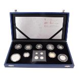 Royal Mint Queen's 80th Birthday Collection, A Celebration in Silver, with Maundy coins, in a presen