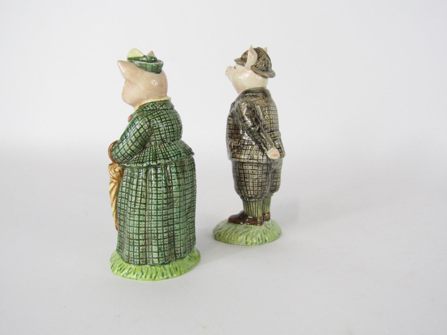 Two Beswick pig figures, comprising Gentleman Pig, ECF4, 15cm high, and The Lady Pig, ECF8, 13cm hig - Image 2 of 3