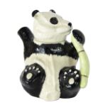 A Beswick panda teapot, with black stamp to underside, 17cm high, boxed.