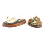 A Country Artists figure group of a wood mouse with horse chestnut CA339, 12cm high, together with a