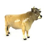 A Beswick Jersey cow, Champion Dunsley Coy Boy, with black Beswick England stamp to underside, 11cm