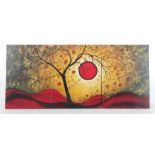 Megan Duncanson (20thC School). Red 076, one of three, signed and dated 2007, oil on canvas, each p