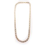 A 9ct gold Figaro necklace, 51cm long, 19.9g.