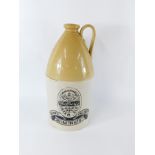 A Caffrey's Irish ale Moulton Hop Brewery stoneware flagon, with carrying handle and detailed plaque